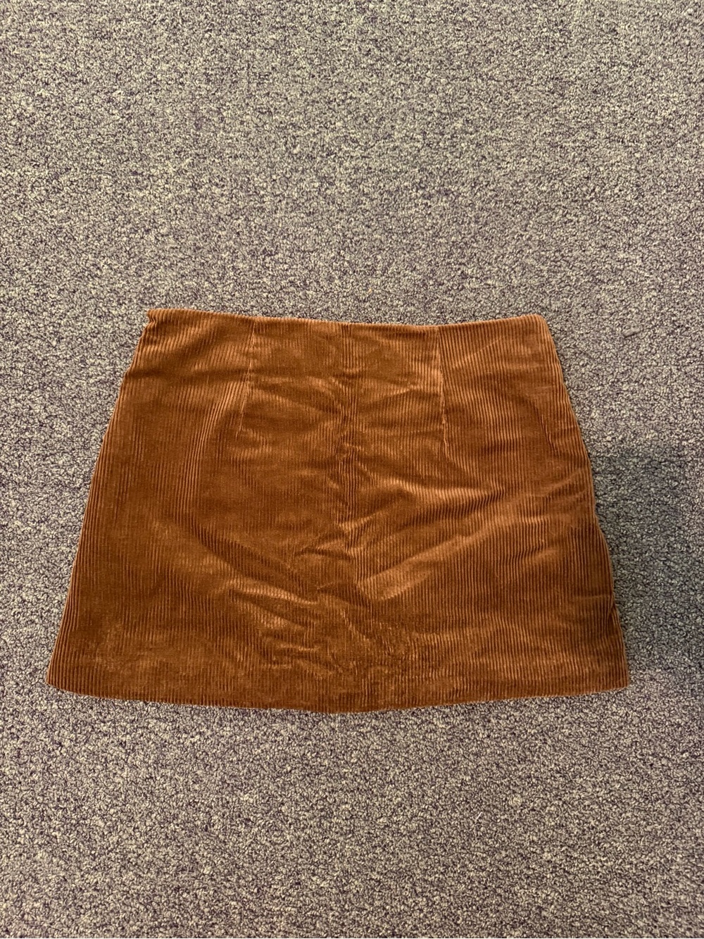 Zara Corduroy Mini Skirt in Chestnut